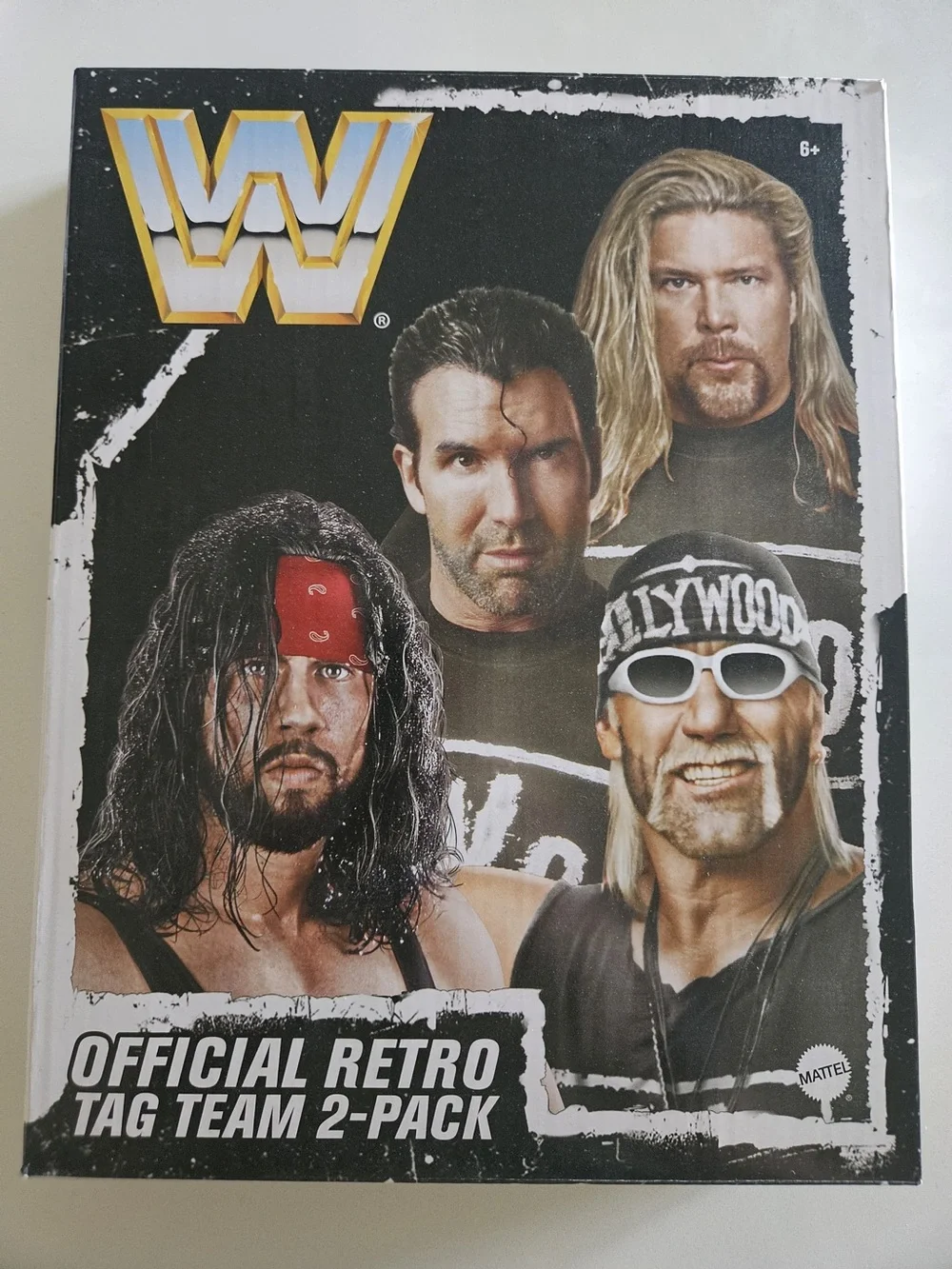 WWF Official Retro Tag Team 2-Pack Action Figure Set - Black & White Box Art
